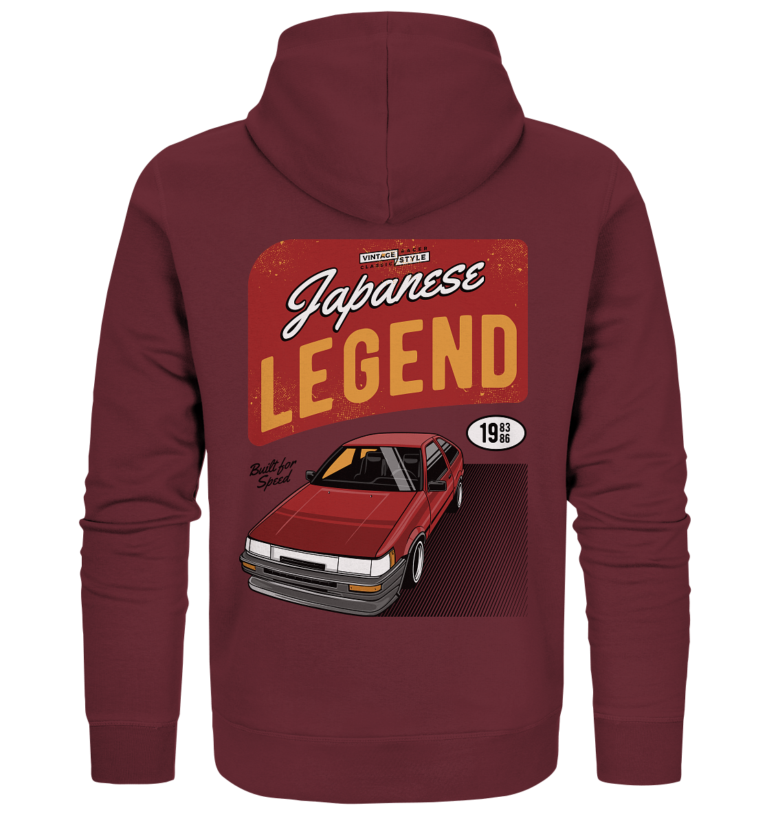 Corolla AE86 Levin - Organic Zipper - MotoMerch.de