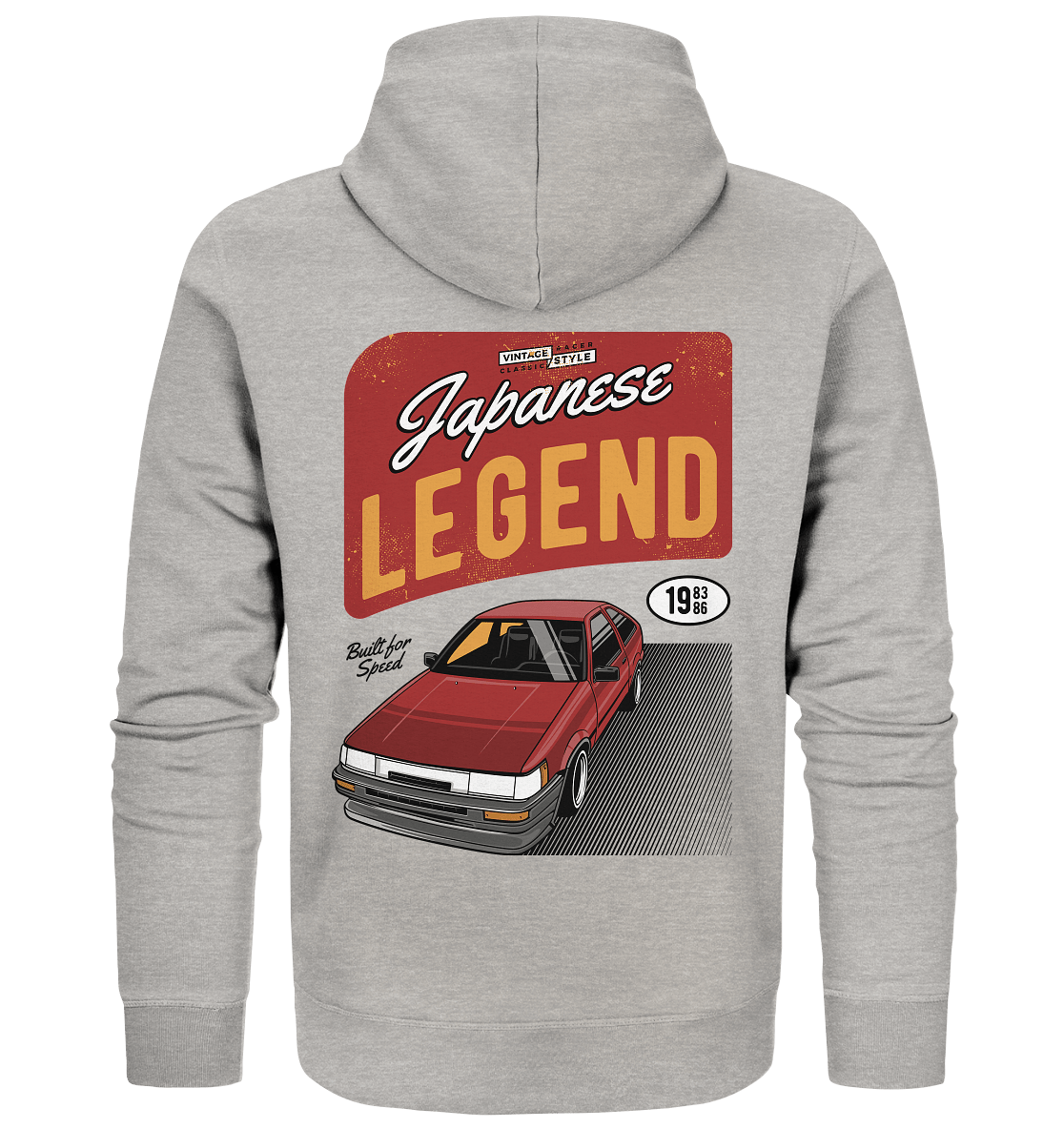Corolla AE86 Levin - Organic Zipper - MotoMerch.de