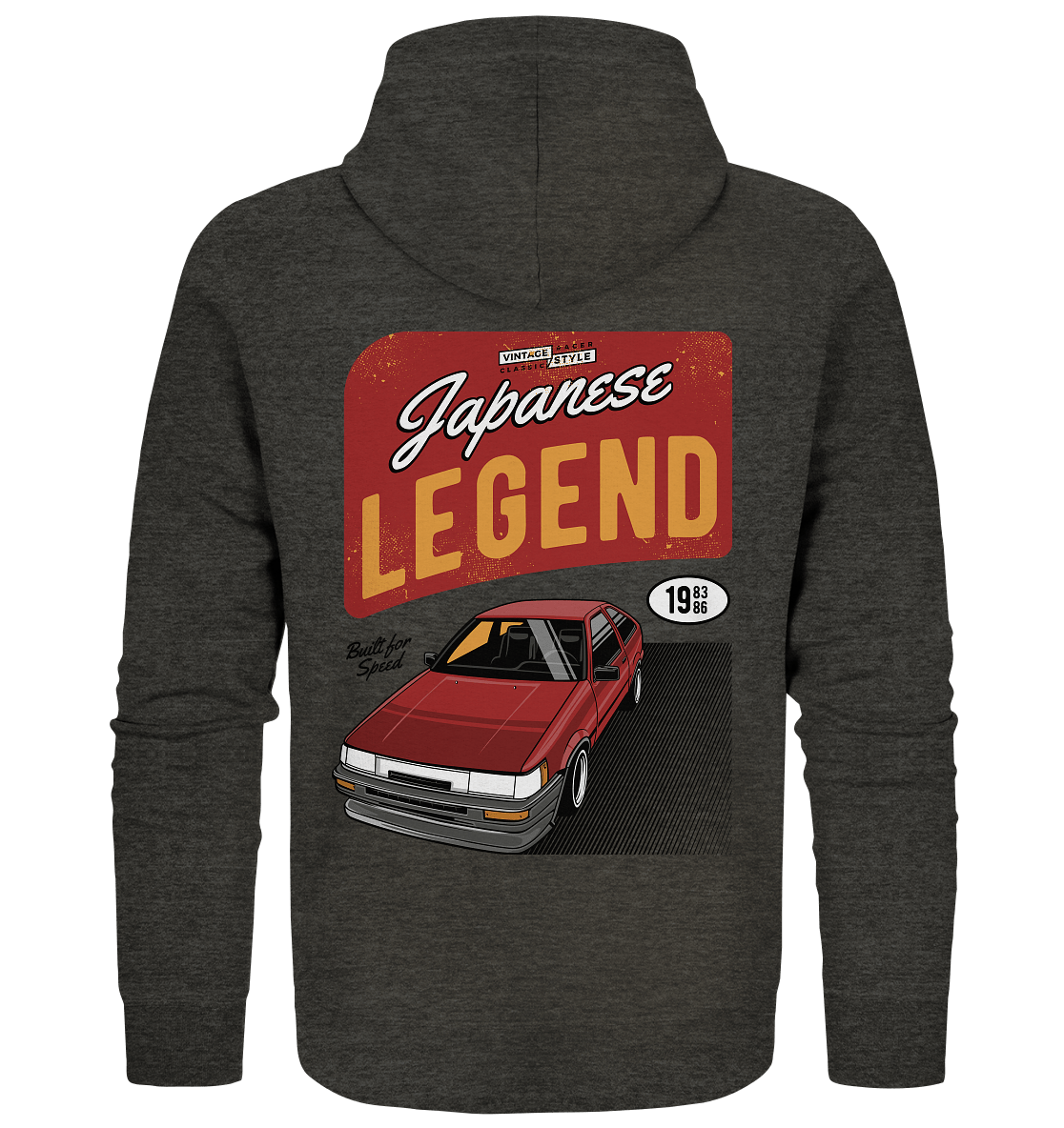 Corolla AE86 Levin - Organic Zipper - MotoMerch.de