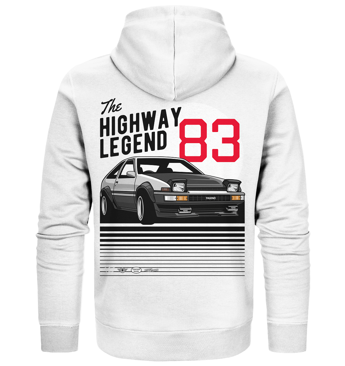 Corolla AE86 Trueno - Organic Zipper - MotoMerch.de