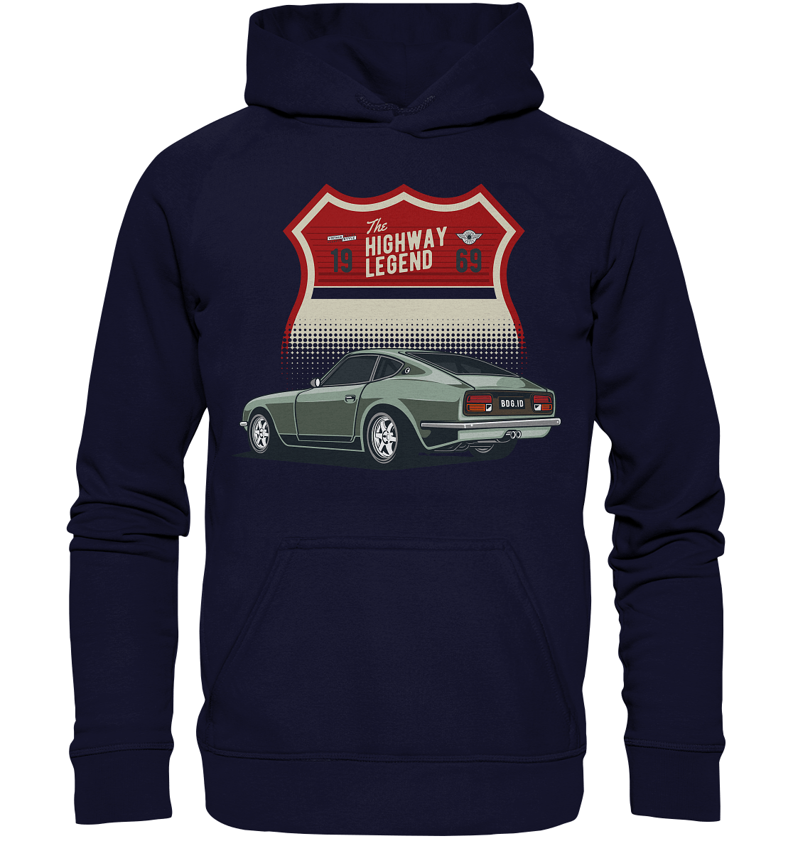 Datsun "Fairlady" 240Z - Basic Unisex Hoodie XL - MotoMerch.de