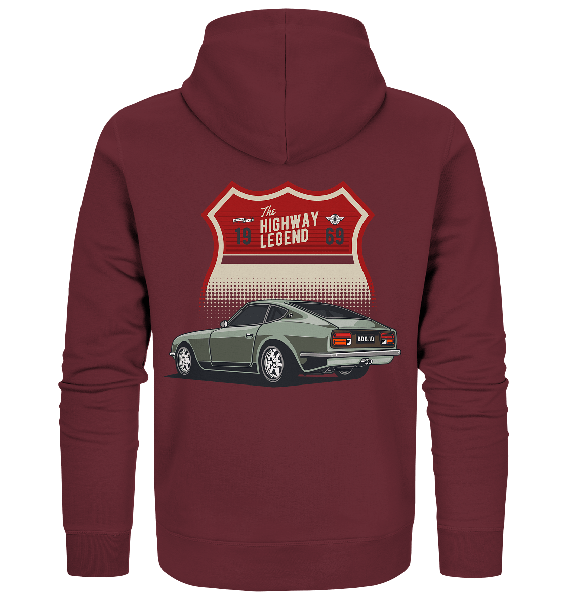 Datsun "Fairlady" 240Z - Organic Zipper - MotoMerch.de