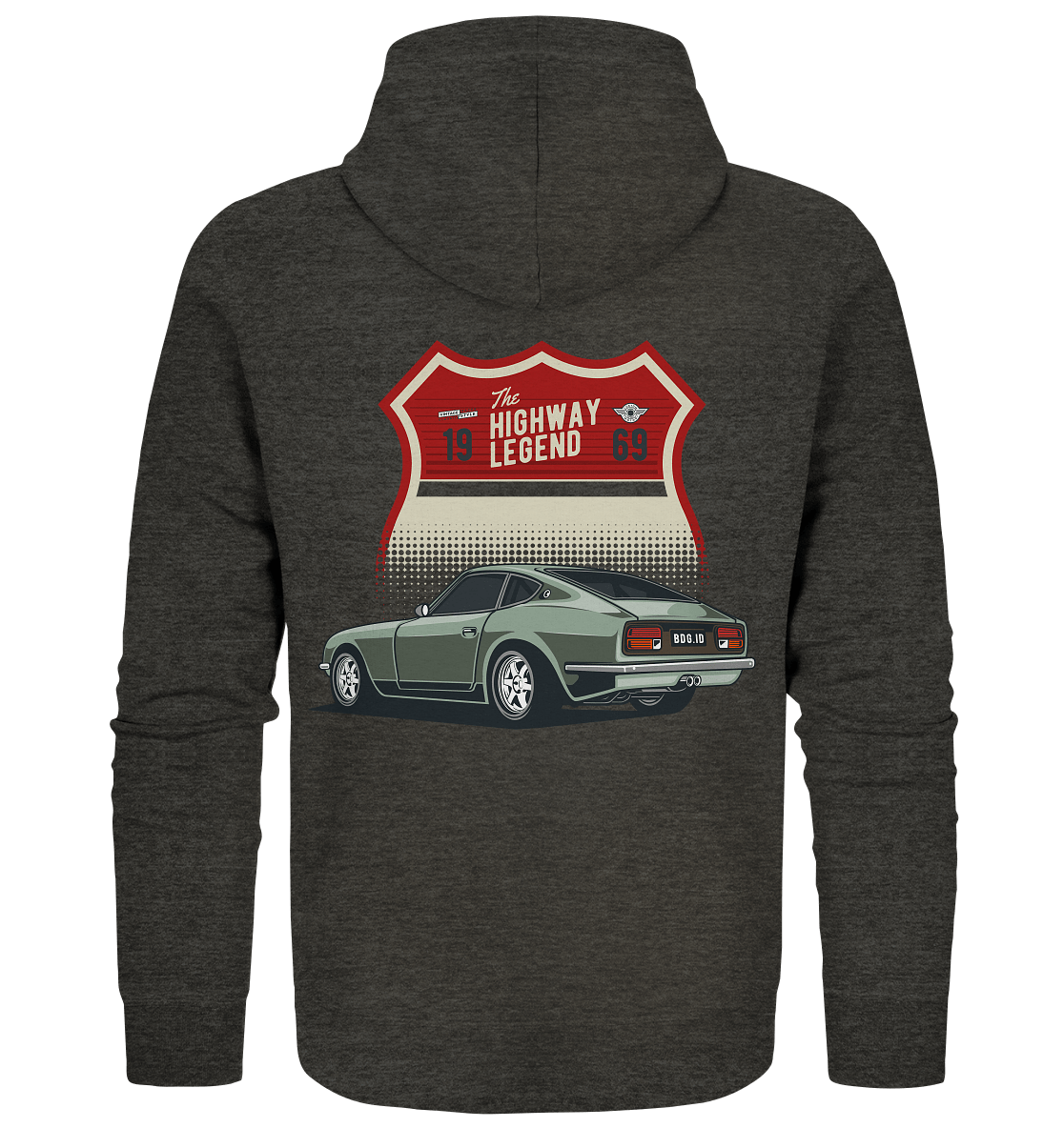 Datsun "Fairlady" 240Z - Organic Zipper - MotoMerch.de