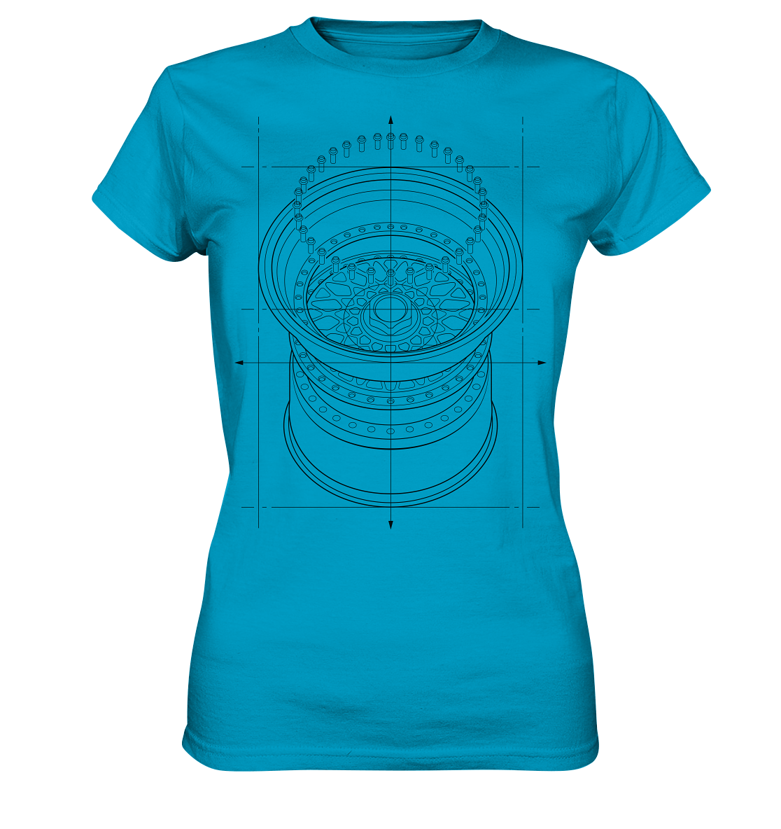 Deep Dish dunkel - Ladies Premium Shirt - MotoMerch.de