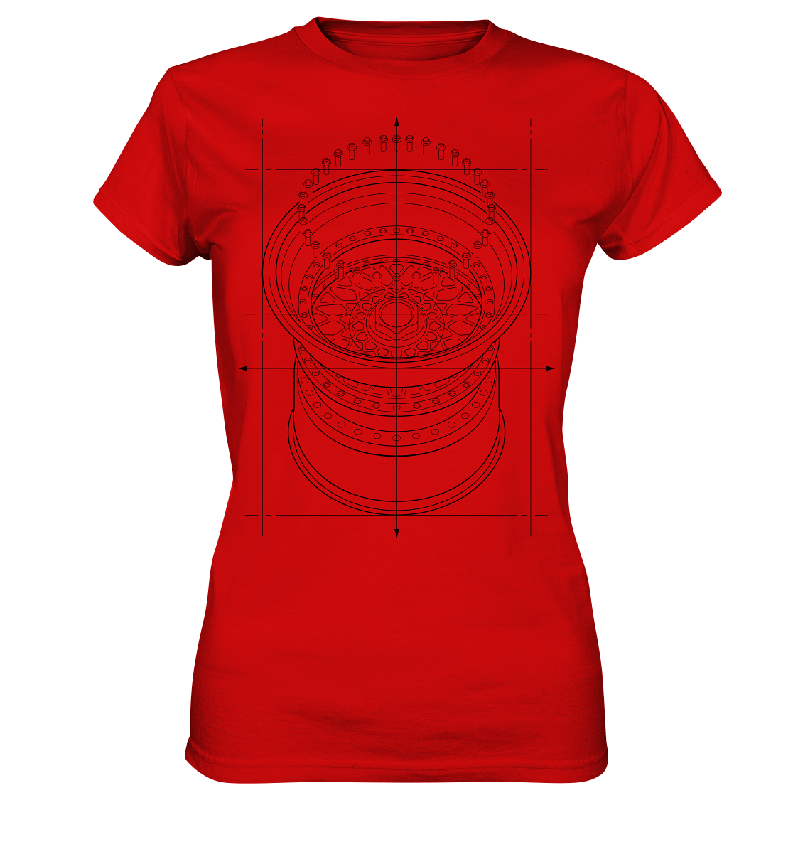 Deep Dish dunkel - Ladies Premium Shirt - MotoMerch.de
