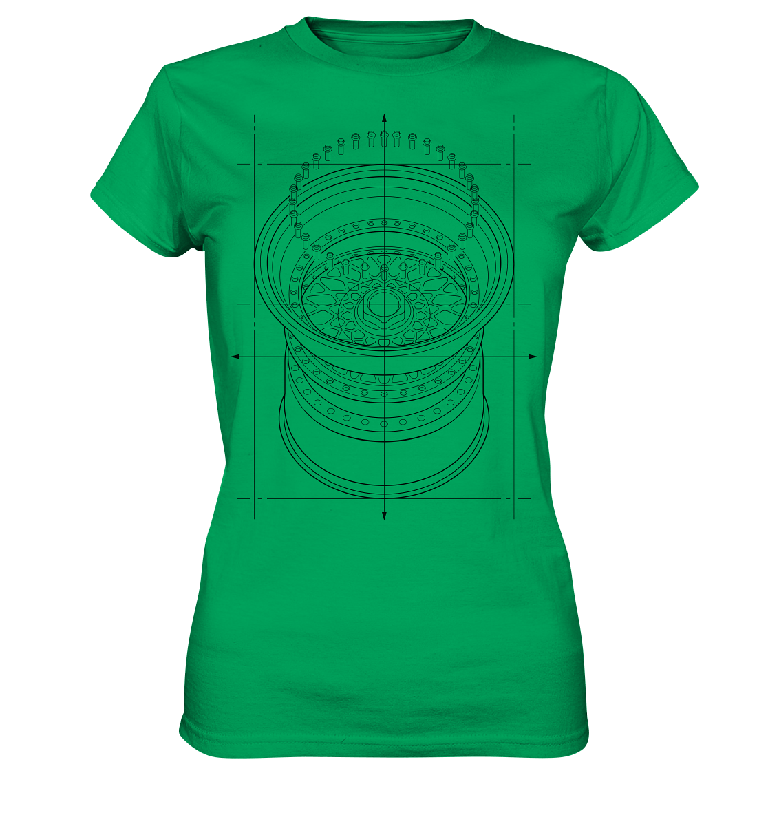 Deep Dish dunkel - Ladies Premium Shirt - MotoMerch.de