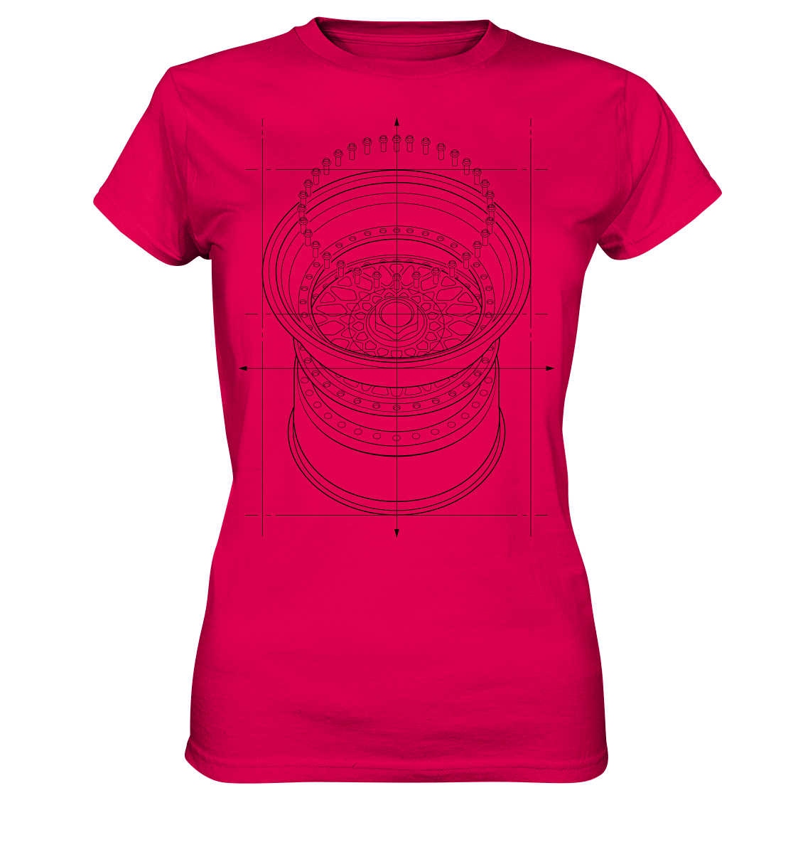 Deep Dish dunkel - Ladies Premium Shirt - MotoMerch.de
