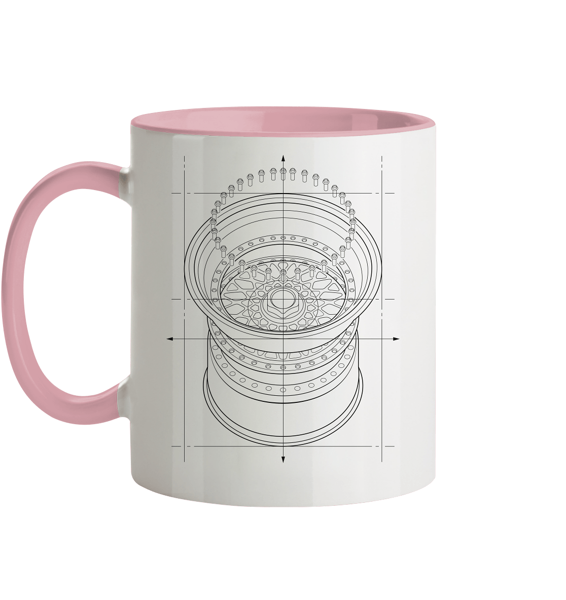Deep Dish dunkel - Tasse zweifarbig - MotoMerch.de