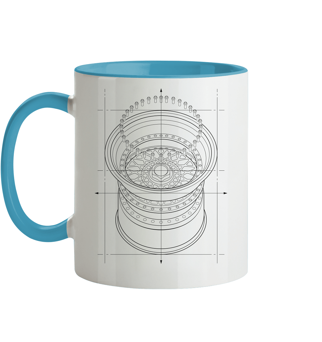 Deep Dish dunkel - Tasse zweifarbig - MotoMerch.de