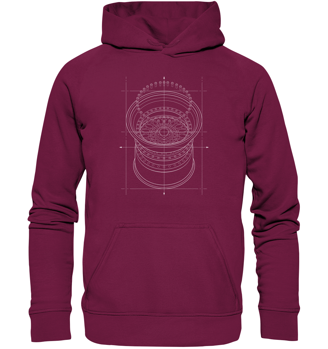 Deep Dish hell - Basic Unisex Hoodie - MotoMerch.de