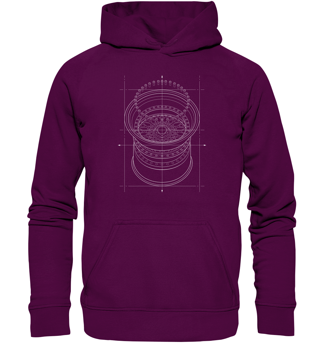 Deep Dish hell - Basic Unisex Hoodie - MotoMerch.de