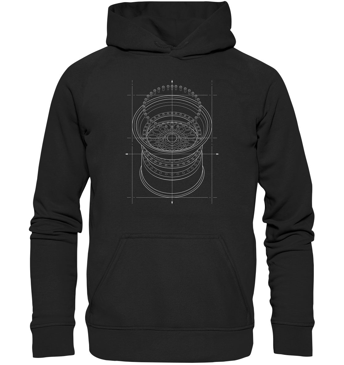 Deep Dish hell - Basic Unisex Hoodie XL - MotoMerch.de