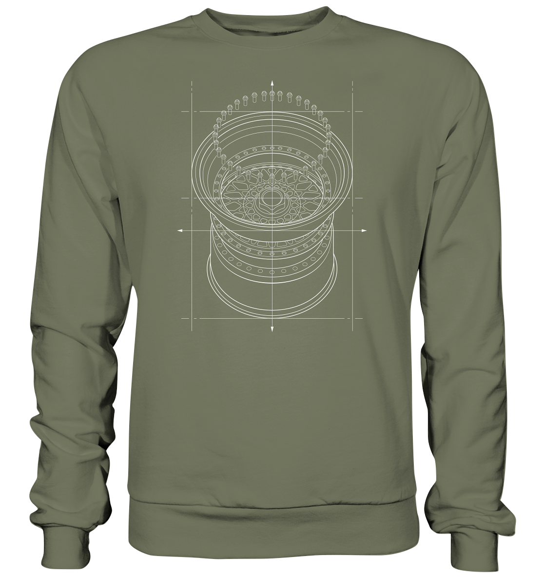 Deep Dish hell - Premium Sweatshirt - MotoMerch.de