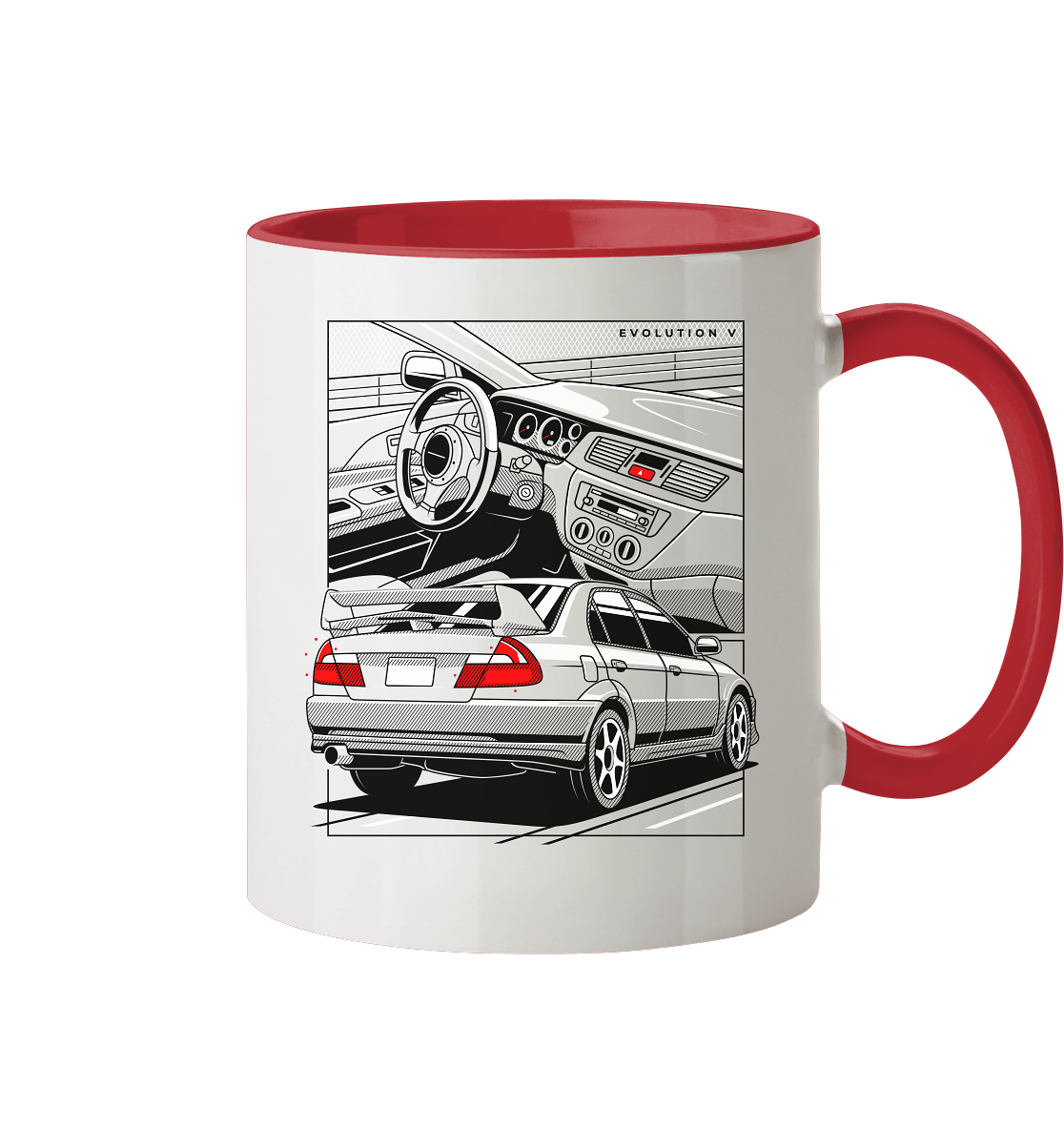 EVO V - Tasse zweifarbig - MotoMerch.de