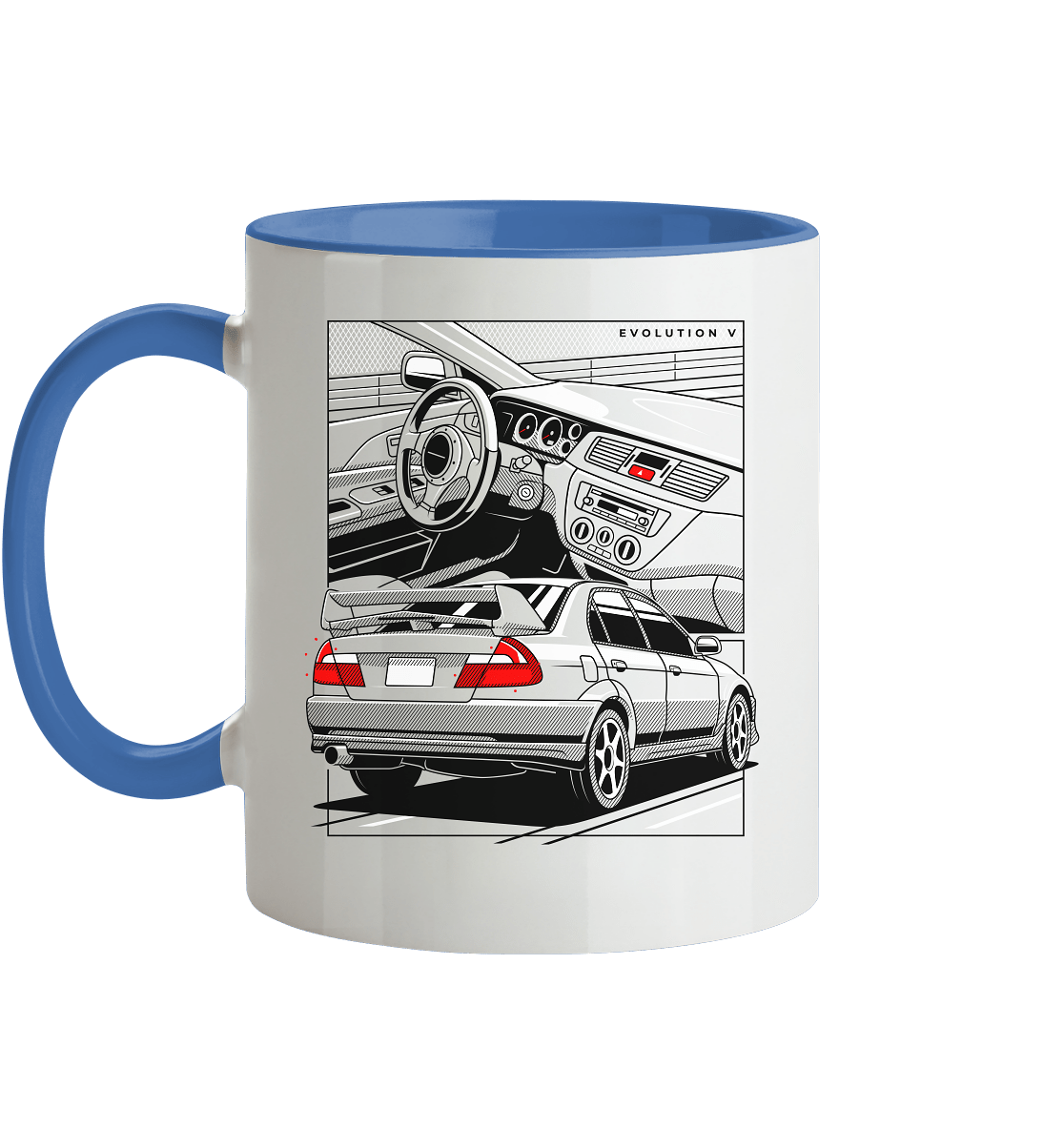 EVO V - Tasse zweifarbig - MotoMerch.de