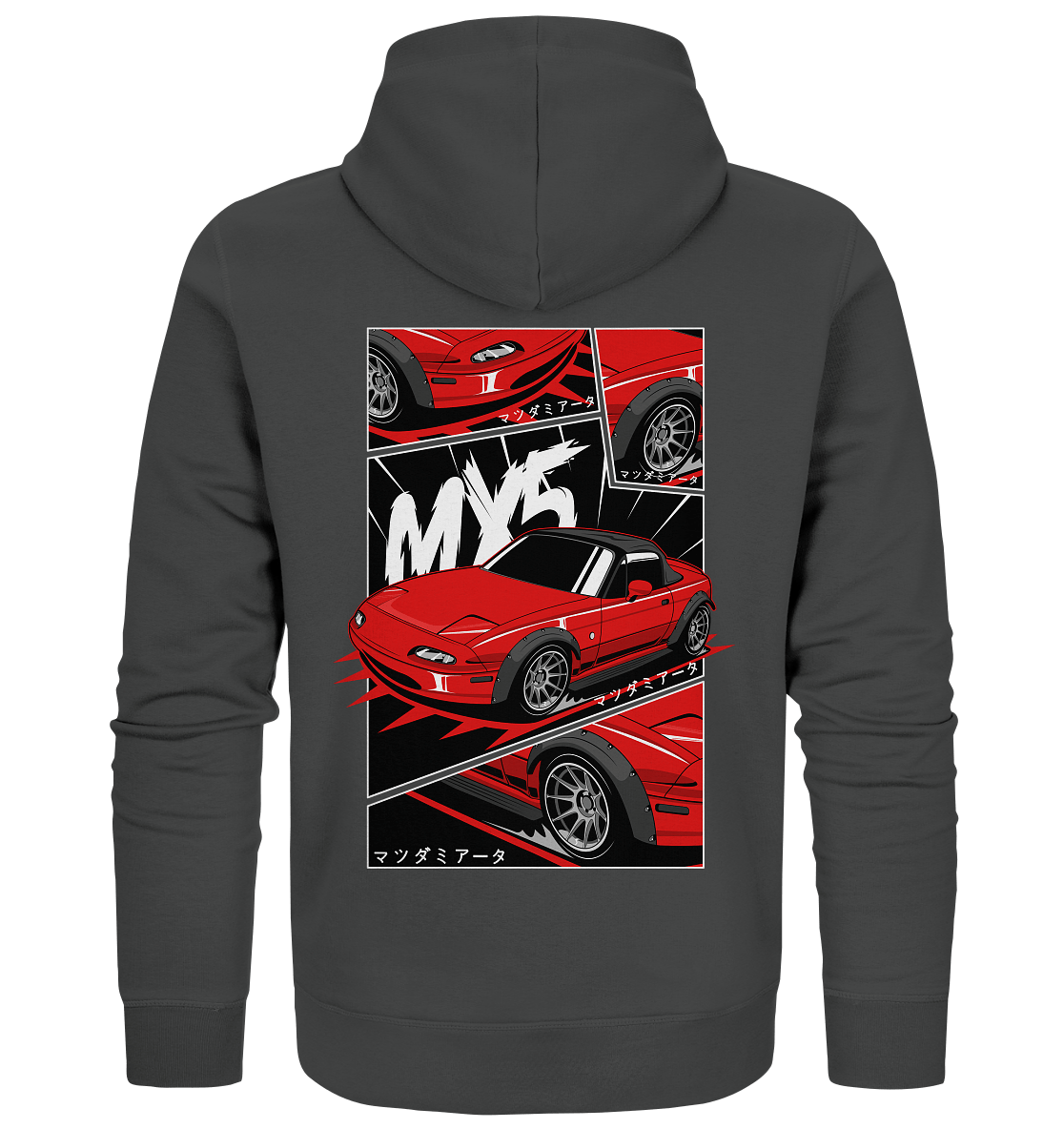 Flared Miata MX5 - Organic Zipper - MotoMerch.de