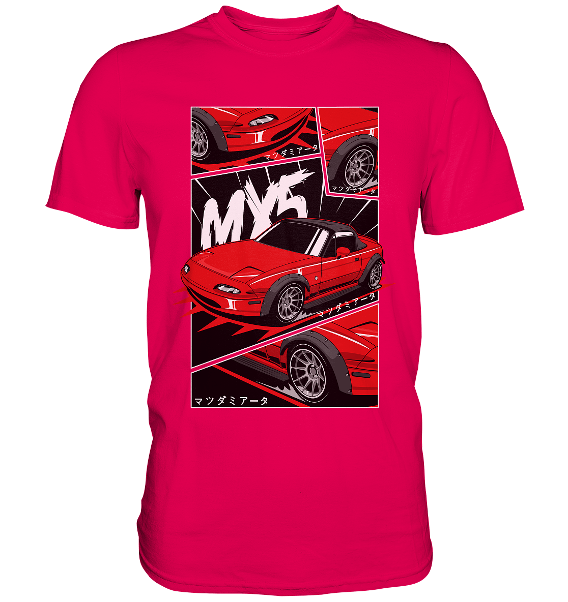 Flared Miata MX5 - Premium Shirt - MotoMerch.de