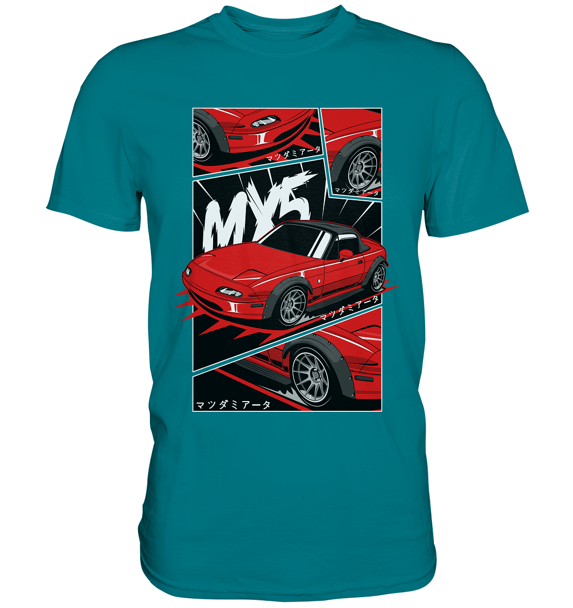 Flared Miata MX5 - Premium Shirt - MotoMerch.de