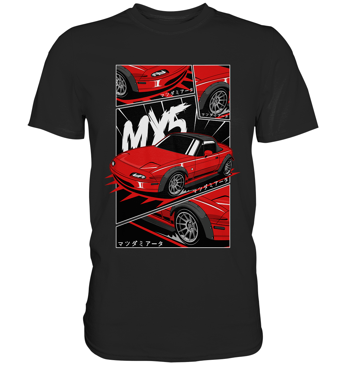 Flared Miata MX5 - Premium Shirt - MotoMerch.de
