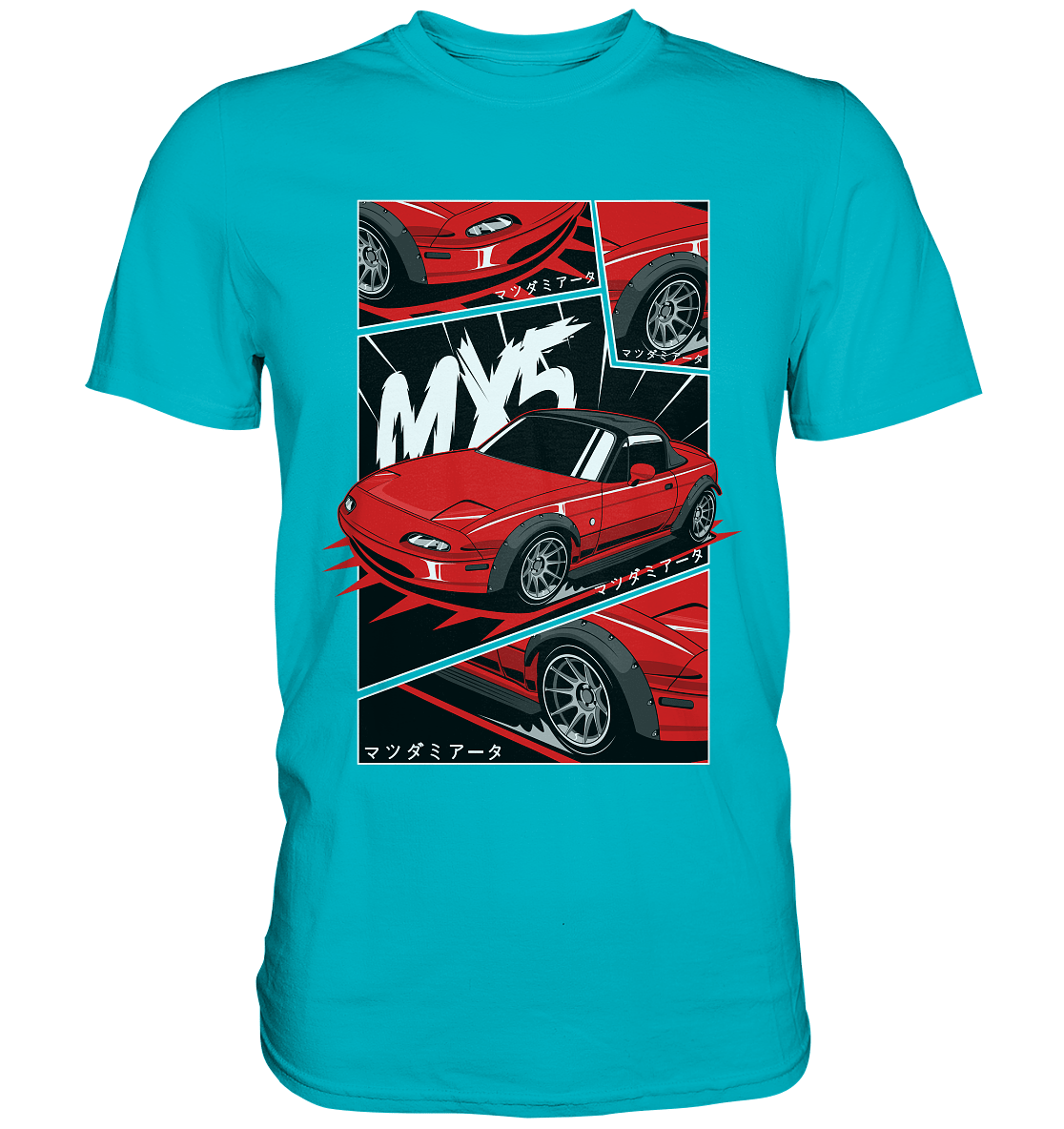 Flared Miata MX5 - Premium Shirt - MotoMerch.de