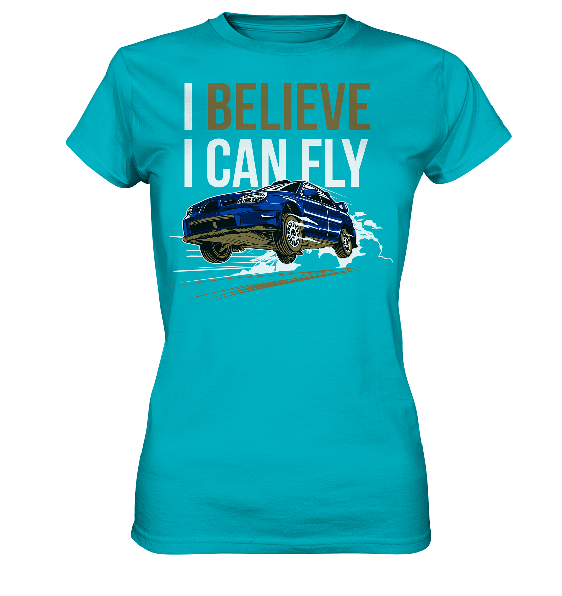 Flying Subaru WRX STI - Ladies Premium Shirt - MotoMerch.de