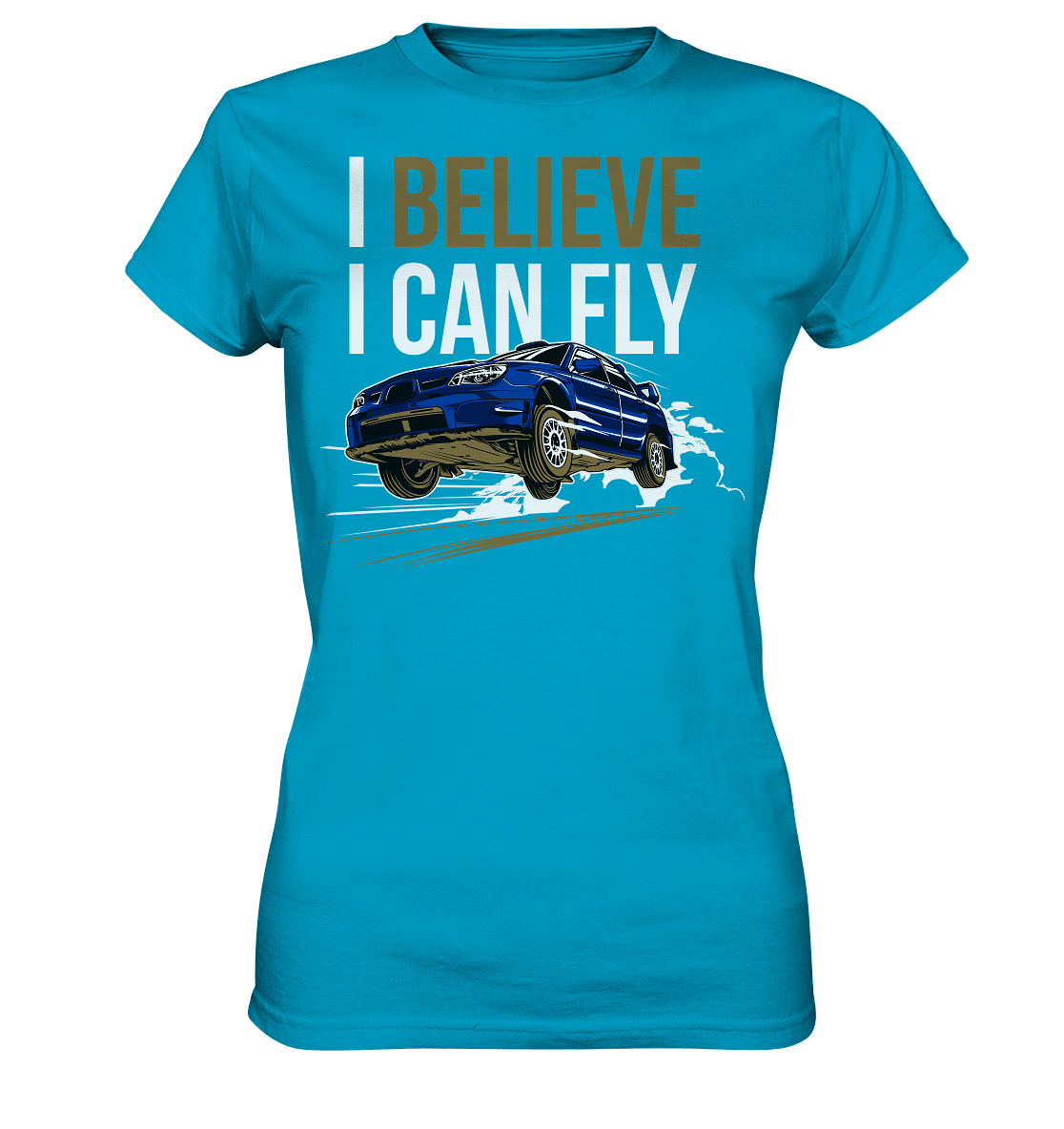 Flying Subaru WRX STI - Ladies Premium Shirt - MotoMerch.de