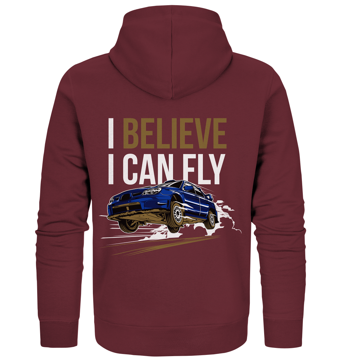 Flying Subaru WRX STI - Organic Zipper - MotoMerch.de