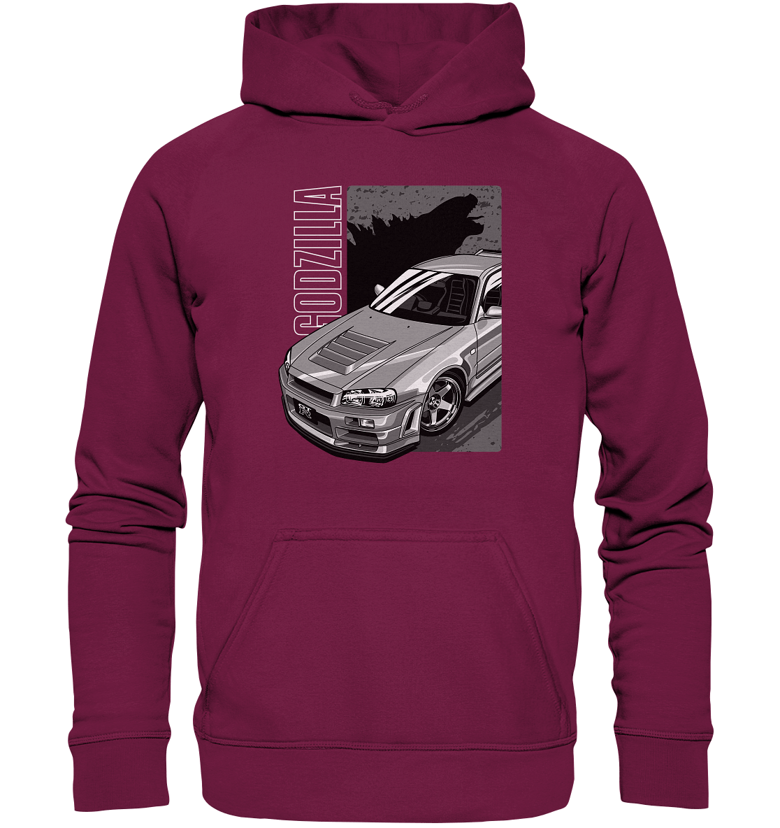 Godzilla R34 - Basic Unisex Hoodie - MotoMerch.de
