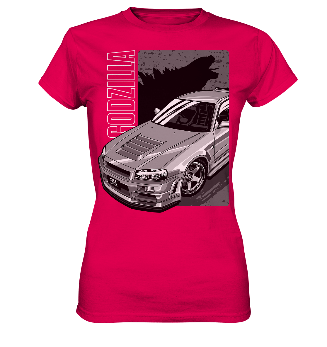 Godzilla R34 - Ladies Premium Shirt - MotoMerch.de