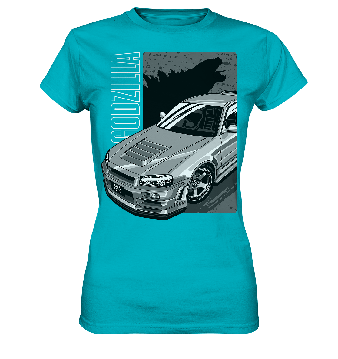 Godzilla R34 - Ladies Premium Shirt - MotoMerch.de