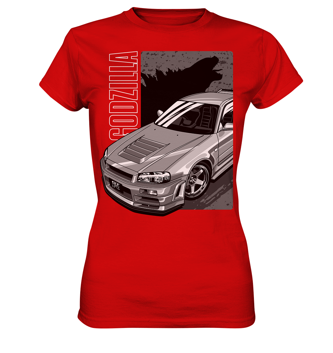 Godzilla R34 - Ladies Premium Shirt - MotoMerch.de