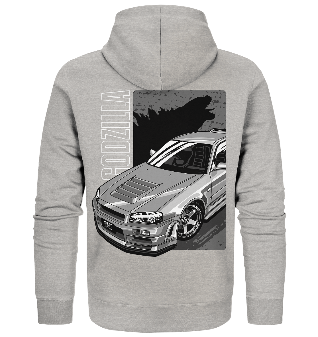 Godzilla R34 - Organic Zipper - MotoMerch.de
