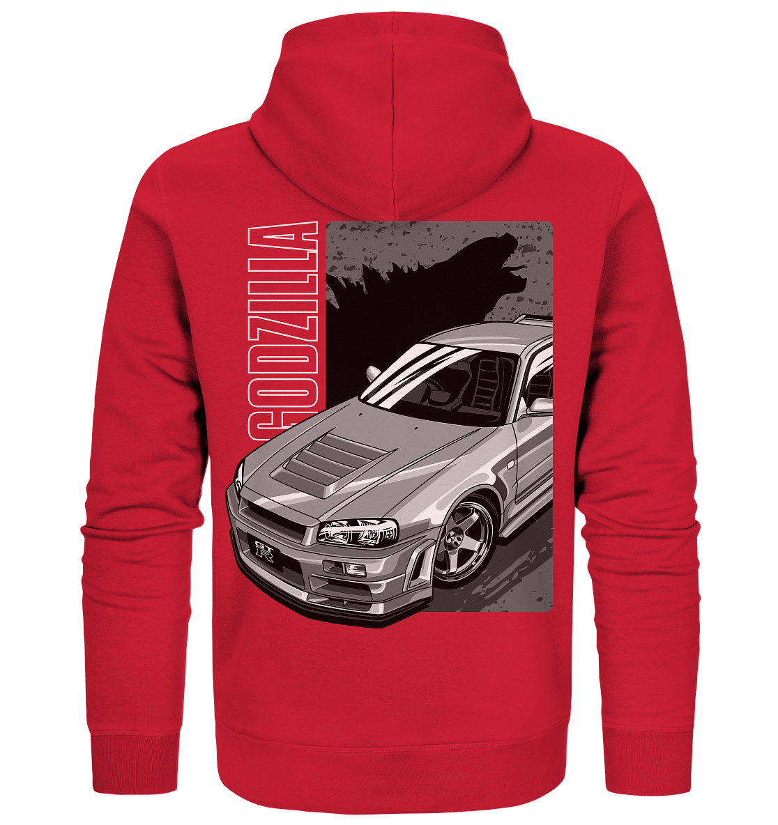 Godzilla R34 - Organic Zipper - MotoMerch.de