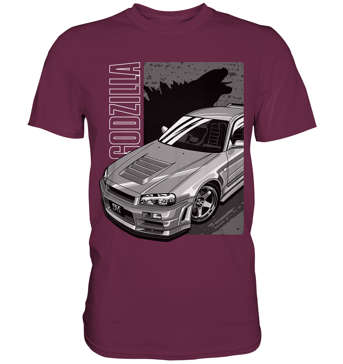 Godzilla R34 - Premium Shirt - MotoMerch.de