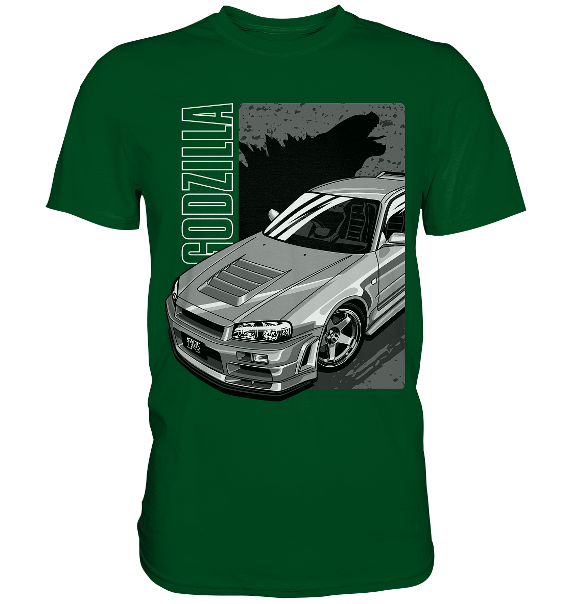 Godzilla R34 - Premium Shirt - MotoMerch.de