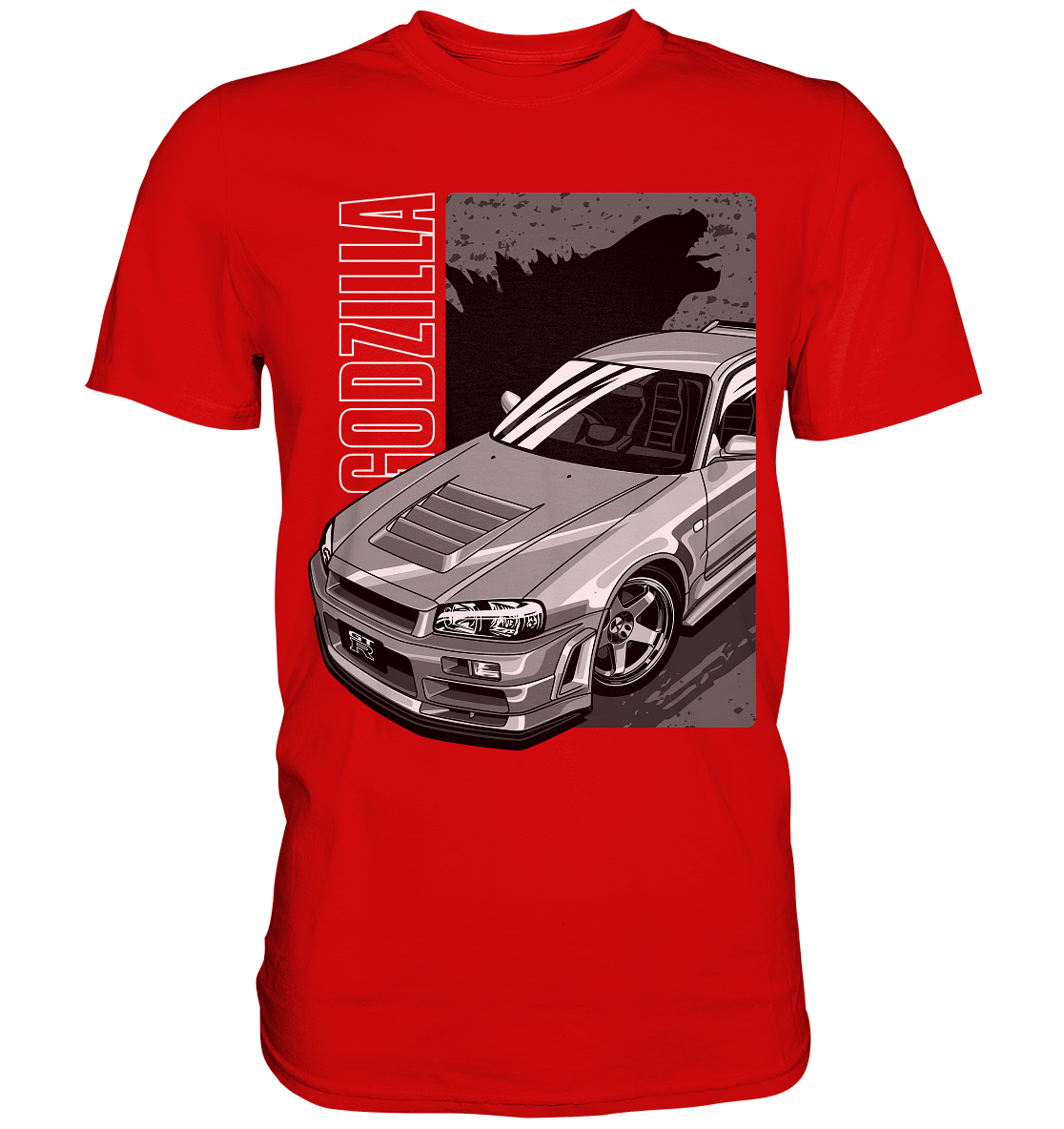 Godzilla R34 - Premium Shirt - MotoMerch.de