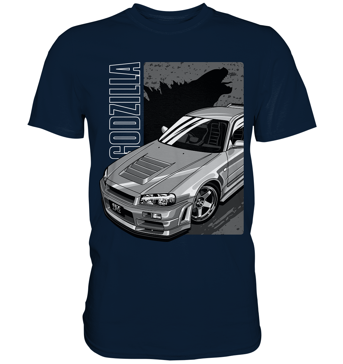 Godzilla R34 - Premium Shirt - MotoMerch.de