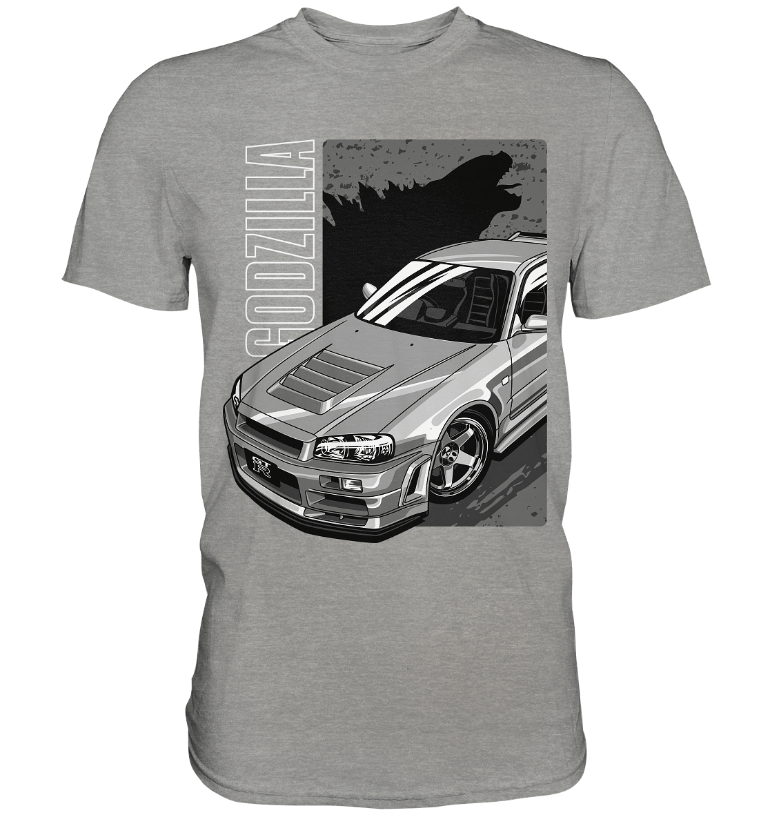 Godzilla R34 - Premium Shirt - MotoMerch.de