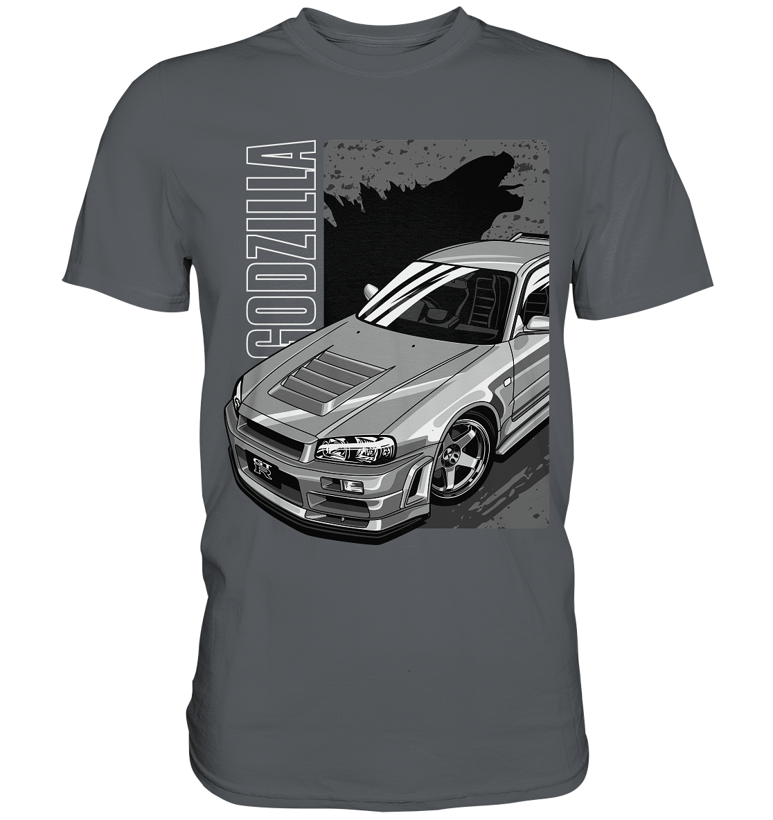 Godzilla R34 - Premium Shirt - MotoMerch.de