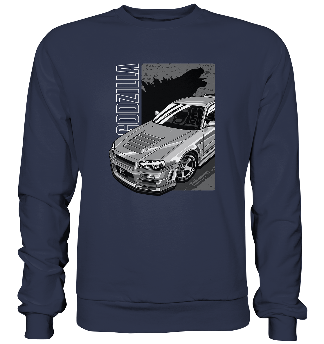 Godzilla R34 - Premium Sweatshirt - MotoMerch.de