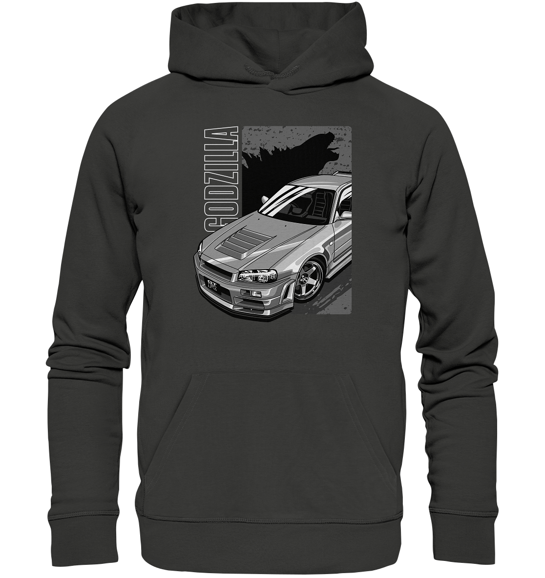 Godzilla R34 - Premium Unisex Hoodie - MotoMerch.de