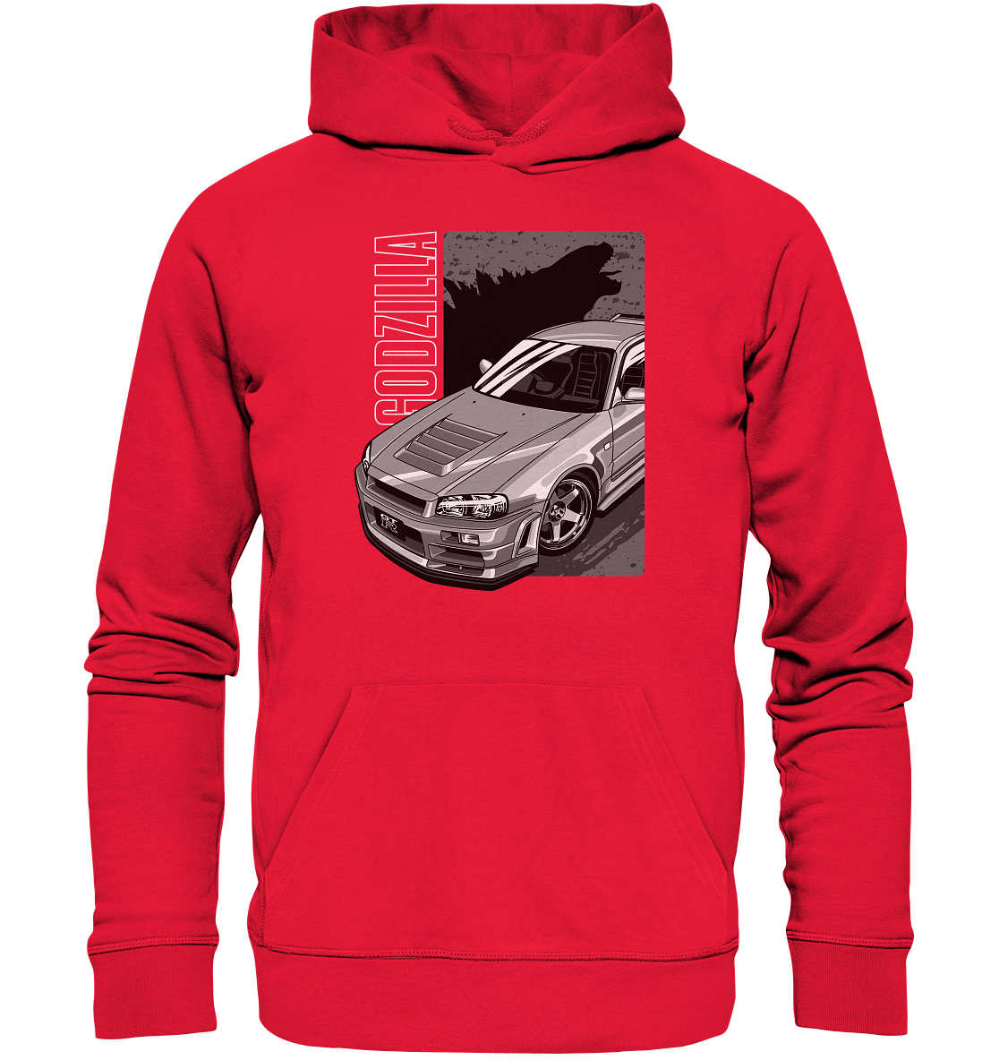 Godzilla R34 - Premium Unisex Hoodie - MotoMerch.de