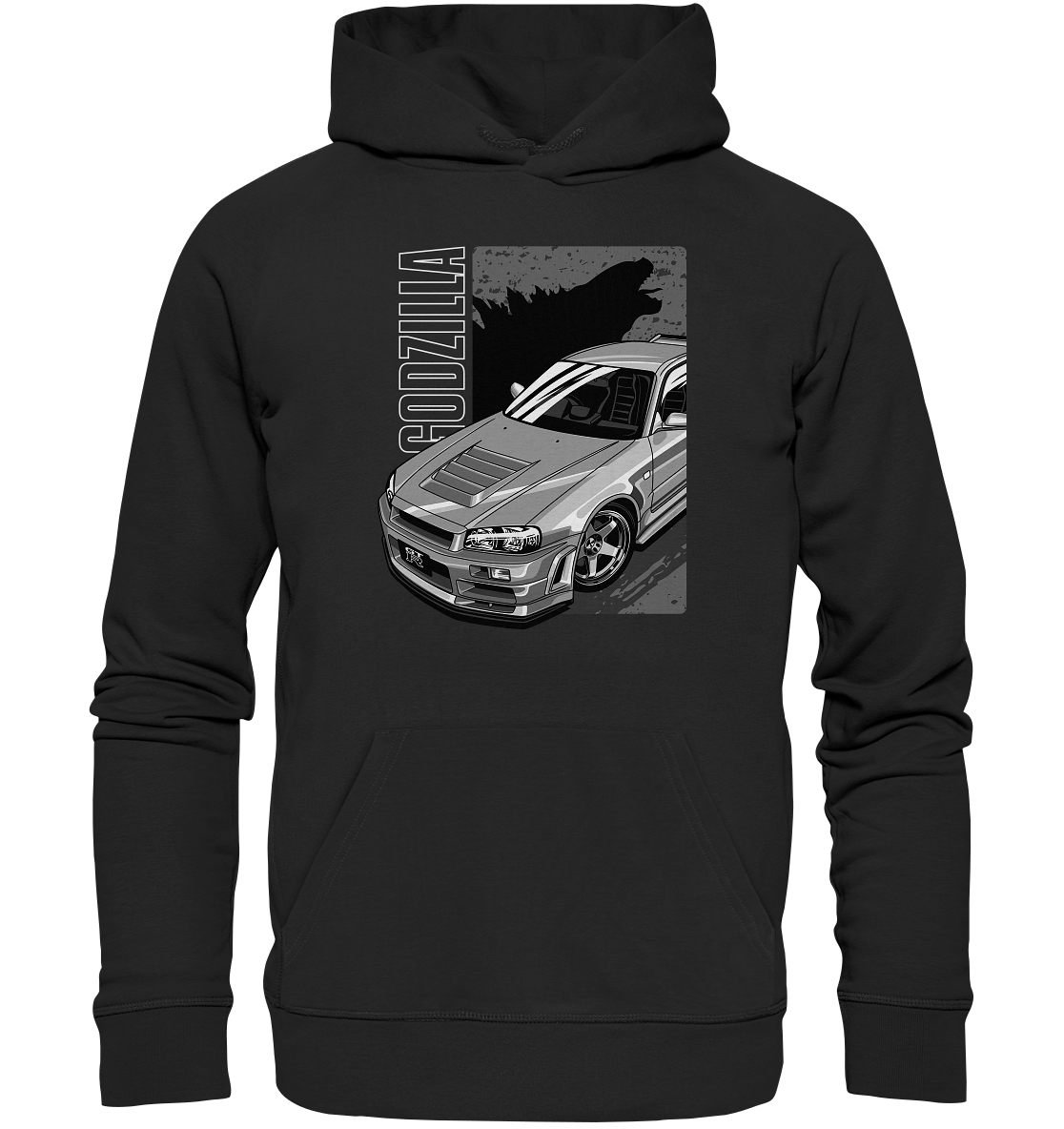 Godzilla R34 - Premium Unisex Hoodie - MotoMerch.de