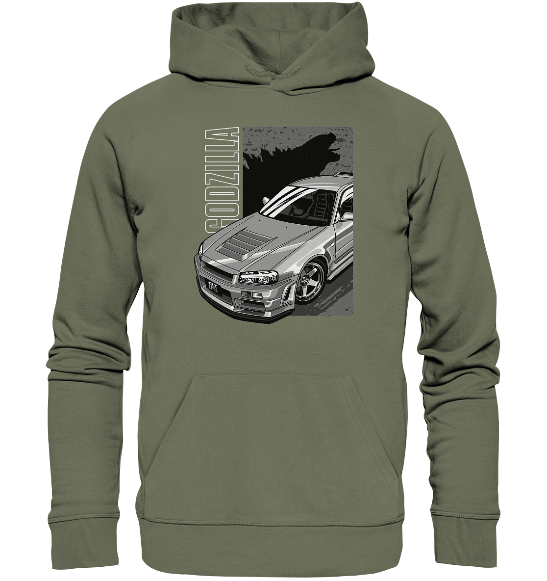 Godzilla R34 - Premium Unisex Hoodie - MotoMerch.de
