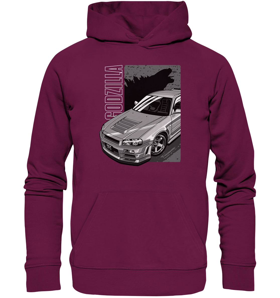 Godzilla R34 - Premium Unisex Hoodie - MotoMerch.de