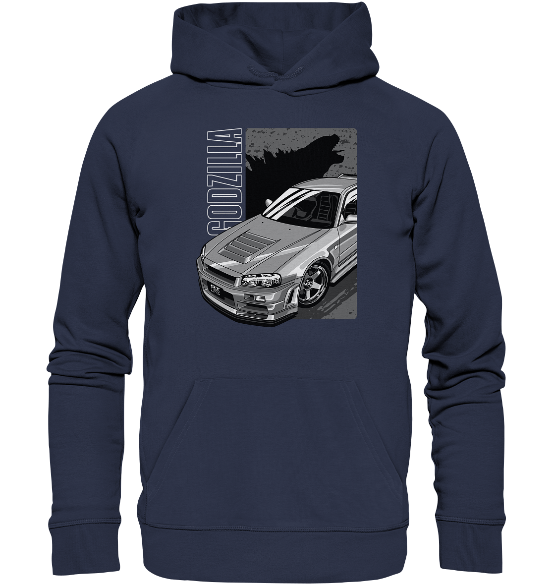 Godzilla R34 - Premium Unisex Hoodie - MotoMerch.de