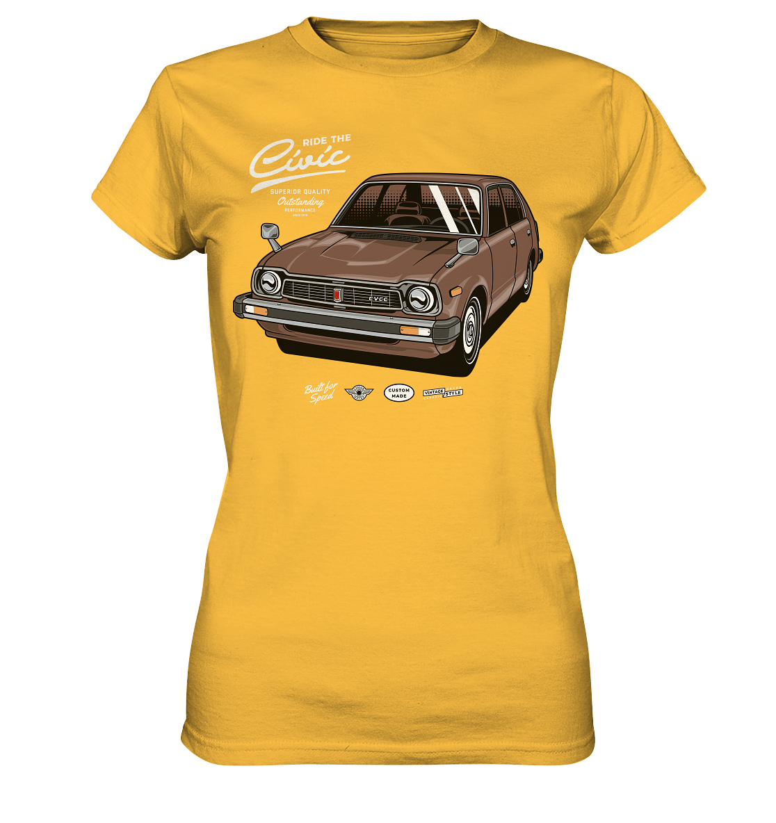 Honda Civic 1972 - Ladies Premium Shirt - MotoMerch.de