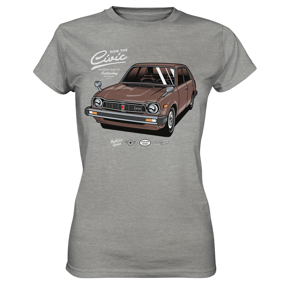 Honda Civic 1972 - Ladies Premium Shirt - MotoMerch.de