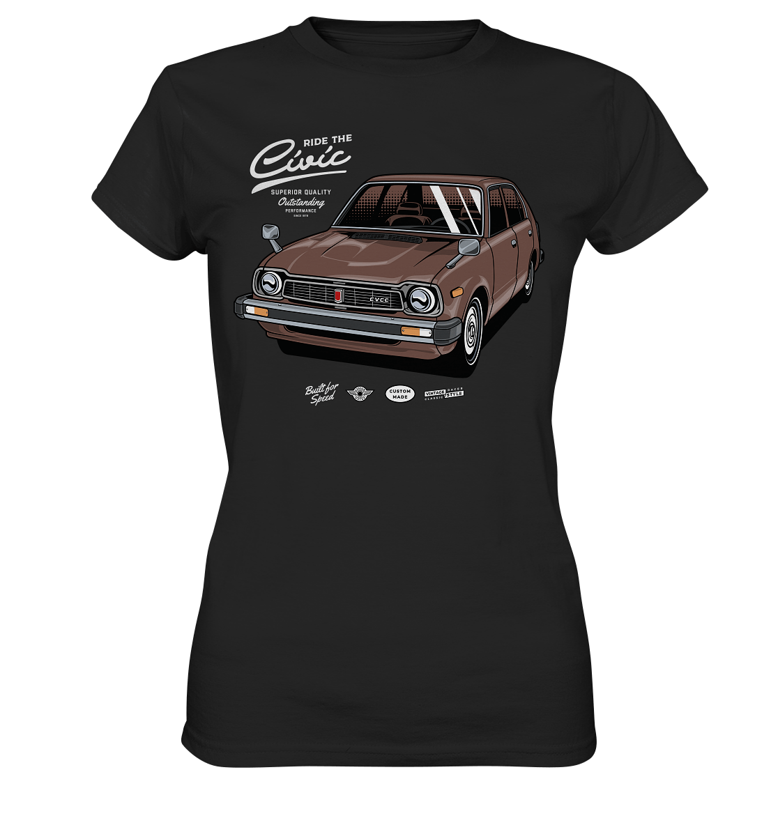 Honda Civic 1972 - Ladies Premium Shirt - MotoMerch.de