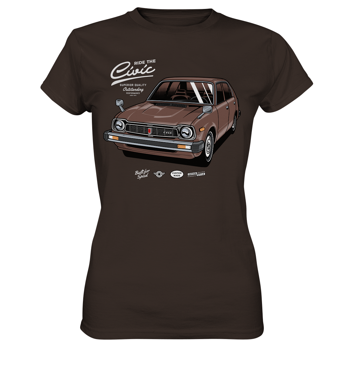 Honda Civic 1972 - Ladies Premium Shirt - MotoMerch.de